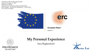 Read more about the article Prof. Sara Bagherifard speaks at the “ERC funding opportunities” event